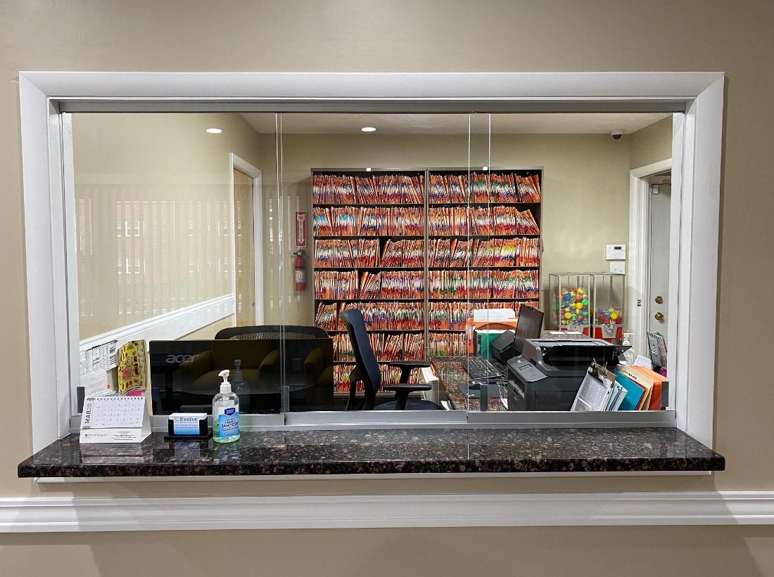 Front reception area | dentist near me allentown