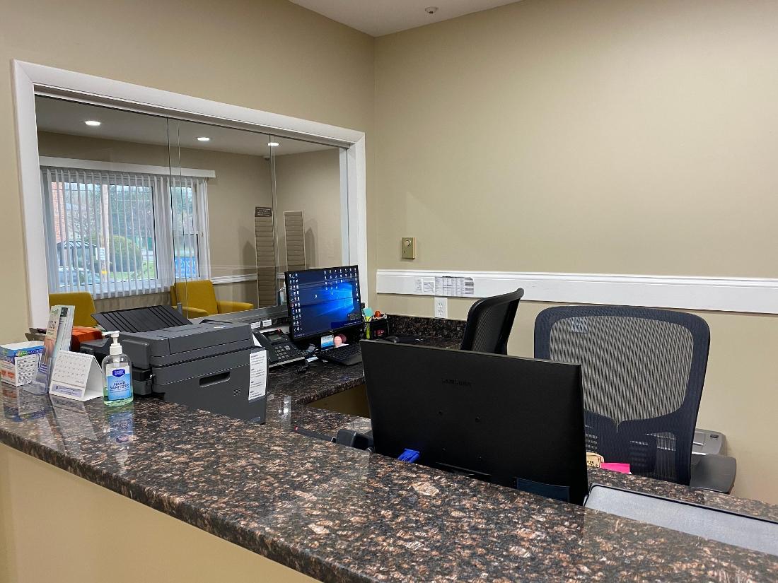 reception area of evolve dental care | dentist emmaus ave allentown pa